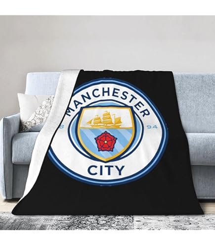 Amazon｜マンチェスター シティ F.C. フリース ブランケット PL