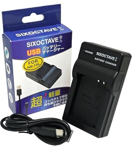 Amazon | SIXOCTAVE キヤノン NB-10L 互換バッテリー Power Shot G16