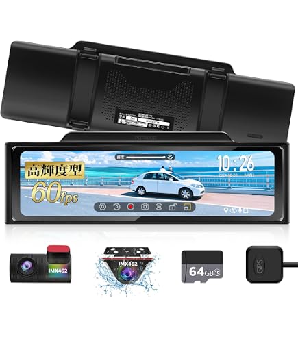 Amazon.co.jp: PORMIDOAUTO【前後カメラとも60FPS高輝度ソニー製IMX462