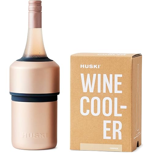 Huski Wine Cooler | Premium Iceless Wine Chiller | Keeps Wine Cold up to 6 Hours | Award Winning Design | New Wine Accessory 