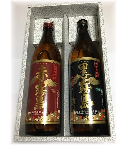 Amazon.co.jp: [焼酎 ギフトセット] プレミアム霧島 吉助 赤＆吉助 黒 