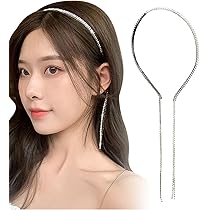 Amazon.co.jp: [Herbeluemily] カチューシャ ラインストーン タッセル