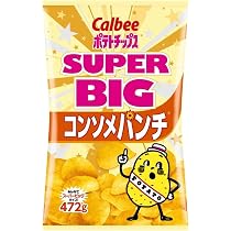 Amazon.co.jp: 【大容量】 ポテトチップス SUPER BIG のりしお味 472g