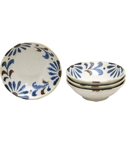 深い青の水色の濃淡が美しい石垣焼大皿和食器ガラス釉楕円皿陶器