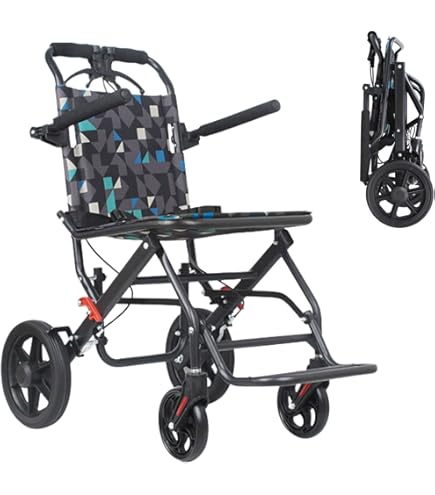 Amazon | 車椅子 折りたたみ 軽量 介助型 自立できる ノーパンク