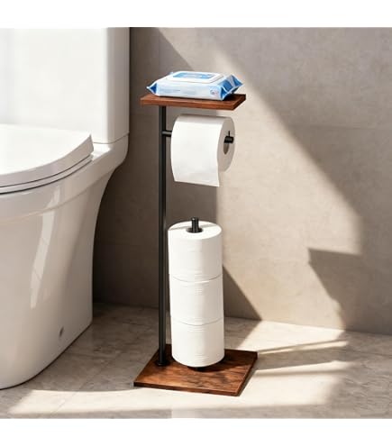 ぽんこ  トイレットペーパー ホルダー スタンド 【&バージョン】 Amazon | トイレットペーパー ホルダー スタンド 置き型ペーパー