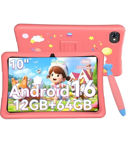 キッズタブレットAndroid16 10.1インチ 大容量バッテリー Amazon.co.jp: 【Android16 キッズタブレット】P10 Kid 10.1インチ