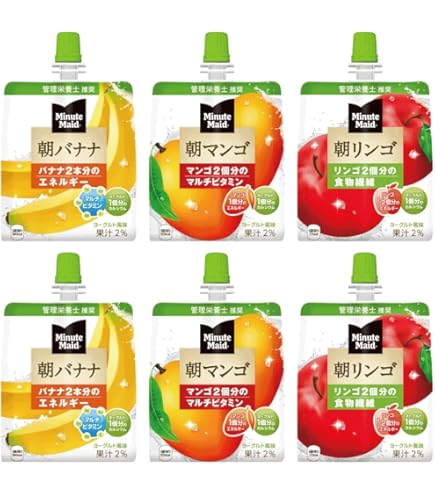 Amazon.co.jp: ミニッツメイド 朝ゼリー3種各3計9個 バラエティBOX（朝