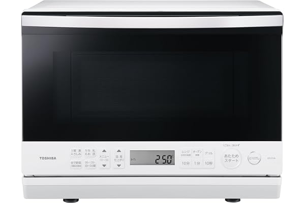 TOSHIBA(東芝) スチームオーブンレンジ 石窯ドーム 26L ER-D70A(W) ホワイト | 250℃ 1段調理 フラットテーブル 電子レンジ 赤外線センサー ノンフライ調理 簡単お手入れ 小型 新生活 一人暮らし 二人暮らし ファミリー
