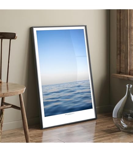 Amazon.co.jp: 池上壮豊 「蒼い海から」 海 絵画 風景画 白波 岩 絵