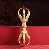 Amazon｜「真鍮製・金剛鈴」五鈷鈴 密教で使われる仏具 密教法具 寺院 