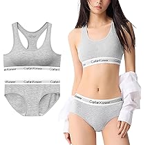 Amazon | [VIVIMODA] ブラジャー ショーツセット 綿 スポーツブラ 上下