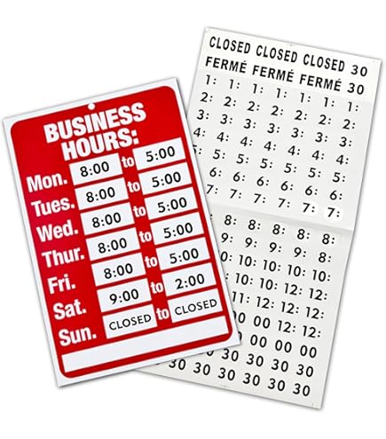 Interior Office Signs | Business Hours Signs | Office Hours Name Plate