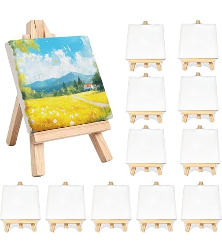 Amazon.co.jp: Gredak ミニキャンバス イーゼルセット付き絵画用 14.4