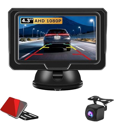 Amazon | 4.3インチ オンダッシュモニター シガーケーブル バック