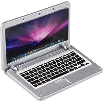 Amazon.co.jp: ODDIER ドールハウス家具 ミニチュア ノートパソコン 1 ...
