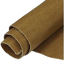 Amazon | 16オンス ワックスキャンバス ダック生地 クラフト張り タン  