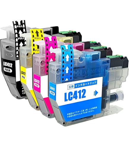Amazon.co.jp: LC412XLBK Brother用 互換インクカートリッジ ブラザー