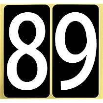 Amazon | 数字 シール 白文字【特大】バラ「0と1」 66W01b