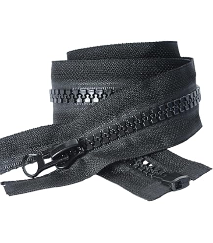 Amazon.co.jp: ファスナー樹脂60cm #8 オープンファスナーチャック口