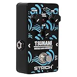 STRICH オーバードライブ ギターエフェクター TSUNAMI ウォーム/ホットモード ブルースドライブ ヴィンテージオーバードライブ トゥルーバイパス