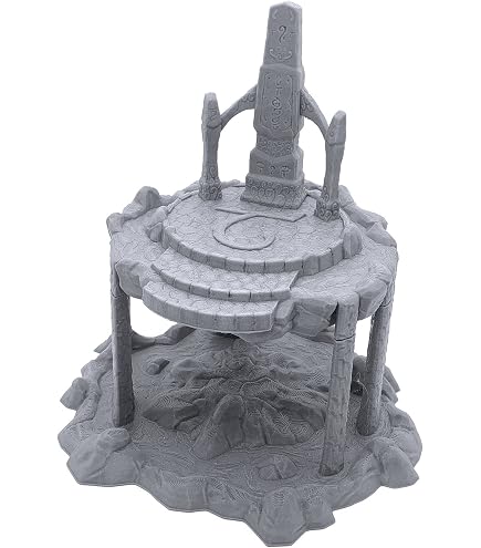 Printable Scenery Arcane Pillar - 3D Printed Tabletop RPG & Wargame Terrain For 28mm Miniatures - View #6
