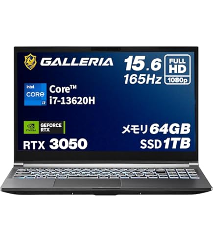 GALLERIA　ゲーミングノートパソコン　 XL7C-R45H Amazon.co.jp: ガレリア ゲーミングノートPC GALLERIA XL7C-R45-5