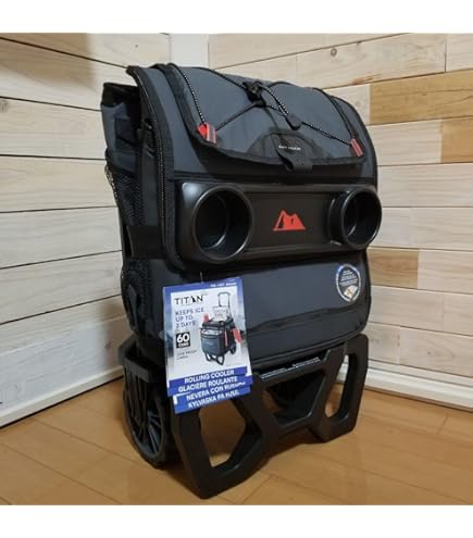 Amazon.co.jp: TITAN ROLLING COOLER 折り畳み式 クーラーバッグ