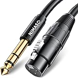 NIMASO TRS 6.35mm オス to xlr メス 変換ケーブル バランス接続 XLRメス から 6.35mmオス マイクケーブル メス-オス オーディオマイクケーブル 1M NCA23D676