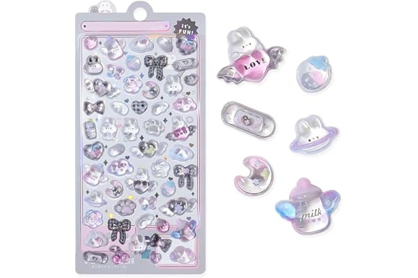 シール 可愛い 3d立体ごほうびシール 女の子 キラキラ ステッカー 手帳用 diy用 水筒用 携帯電話飾り用 手芸用品 贈り物（蝶结び）