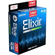 Amazon.co.jp: Elixir エリクサー エレキギター弦 3セット入り
