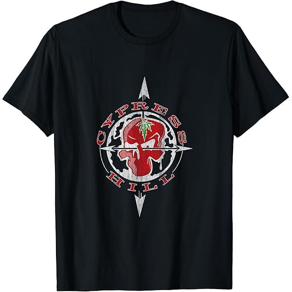 Amazon | サイプレスヒル - Og Skull N Compass Tシャツ | T