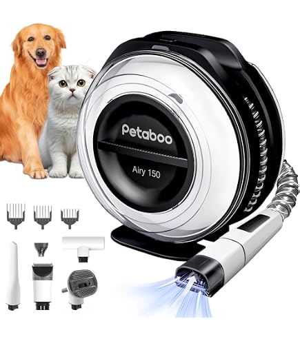 Amazon | Petaboo コードレス犬 猫の毛バリカン掃除機 【13000Pa 40dB