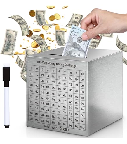 10k Smash Box For Money, Large Piggy Bank For Adults 10000