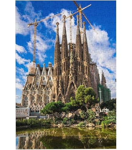 ジグソーパズル　『サクラダファミリア-スペイン』　額付き完成品　73×102cm ジグソーパズル『サクラダファミリア-スペイン』額付き完成品73×102cm