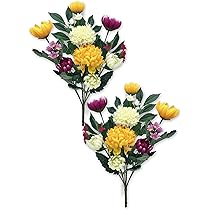 Amazon｜【 2025年 mamawreath 仏花 造花 】お墓 お供え 花 2束