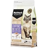 Black Hawk - Grain Free, Adult and Senior Cat Food, Duck and Fish, 1.2kg