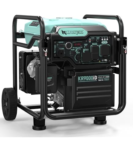 Amazon | ワキタ MEIHO AVR式ガソリン発電機(60Hz) HC2500-6 奥行59×高