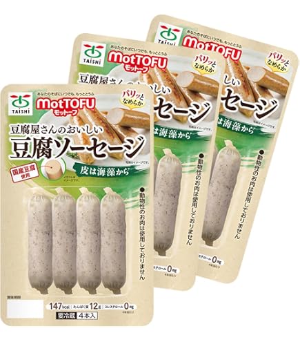 Amazon.co.jp: 太子食品 motTOFU 国産なめらか豆腐バー (五目入り / 6