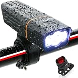 Amazon ムジナ Mujina 自転車用ledライト 防水 Usb充電式 着脱簡単 工具不要 ハンドル取り付け型 ブラック Mujina ヘッドライト