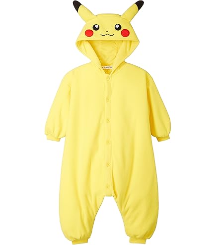 Amazon.co.jp: SAZAC(サザック) フリース着ぐるみ ピカチュウ 子供用