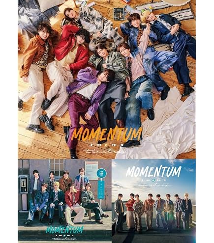 timelesz MOMENTUM アルバム　三形態 セット 初回限定盤 特典付 Amazon.co.jp: 【3形態セット】【限定特典(3種全て)付き】timelesz