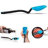 Dreamfarm Supoon | Non-Stick Silicone Sit Up Scraping & Cooking Spoon with Measuring Lines | Dreamfarm Blue