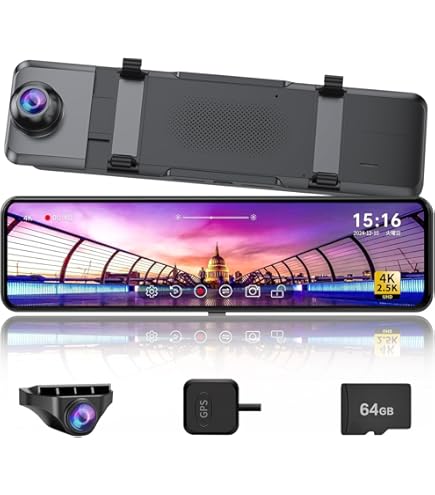 Changer v69proドライブレコーダー ミラー型 4K 楽天市場】Changer ドライブレコーダー ミラー型 4K 2025年新