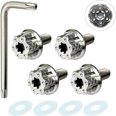 Amazon.co.jp: RENPA チタン合金製 ナンバープレート専用ボルト