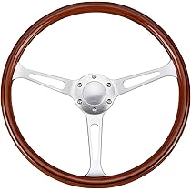 グラント ウッド製 3本スポーク ステアリングホイール Grant Classic Wood Model Steering Wheel 38cm - MOONEYES