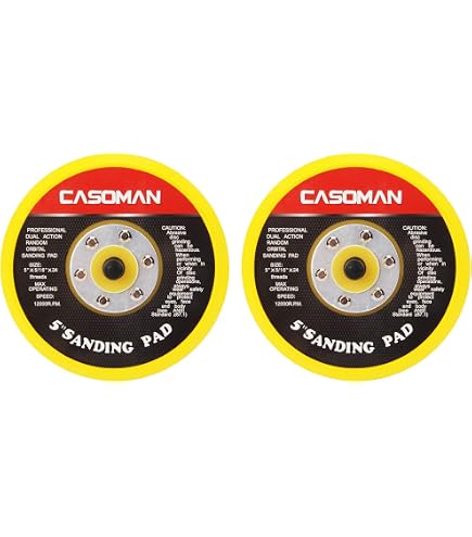 2 Dura-Gold Hook & Loop DA Backing Plate Pads – 5/16 Thread, DUR BP-202