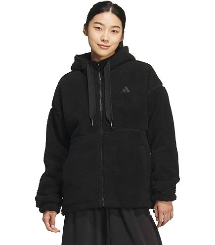 Amazon | adidas(アディダス) バックグラフィック ボア フルジップ