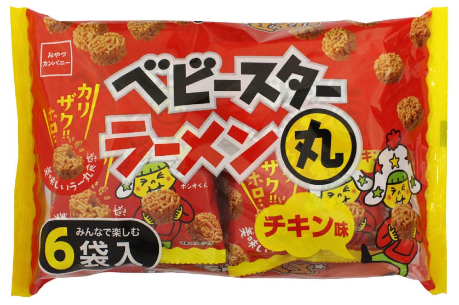 【プライムデー】【50%OFF】【2,376円】 ベビースターラーメン丸 チキン味 6袋入132g×15袋