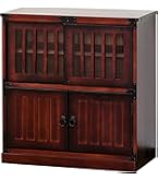 Amazon｜クロシオ 民芸調水屋 幅67cm 水屋箪笥 和家具 ブラウン 完成品